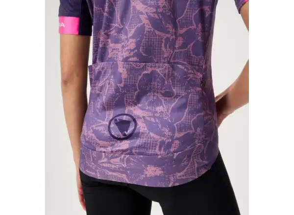 Endura FS260 Floral women's jersey short sleeve Bramble
