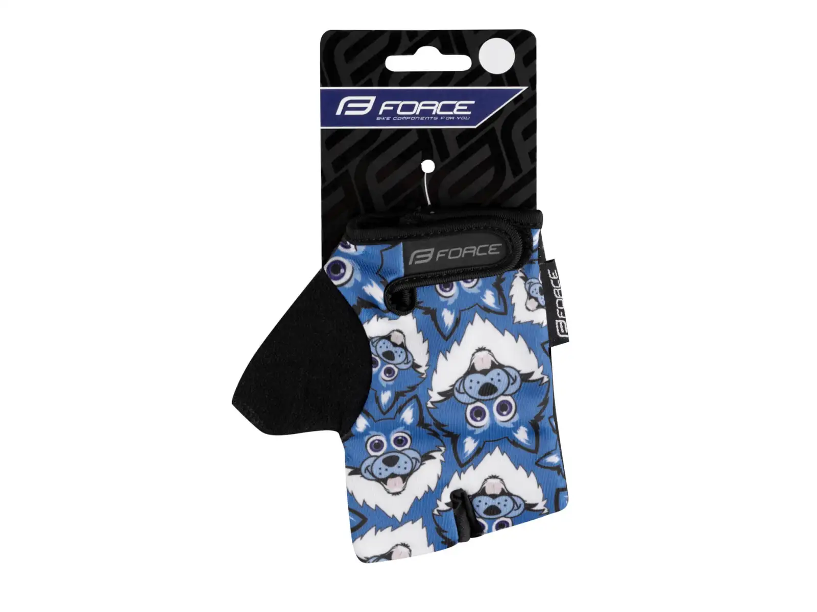 Force Wolfie Kid children's three-finger gloves blue