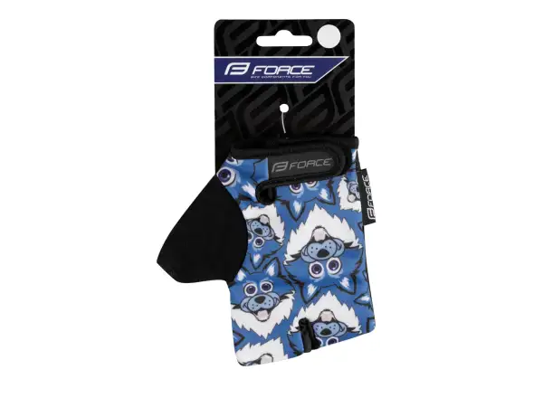 Force Wolfie Kid children's three-finger gloves blue