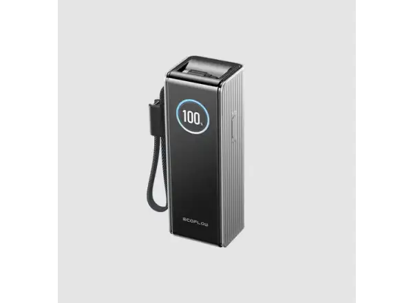 EcoFlow Rapid Power Bank (25000mAh,170W) 2x100W built-in USB-C cable - silver