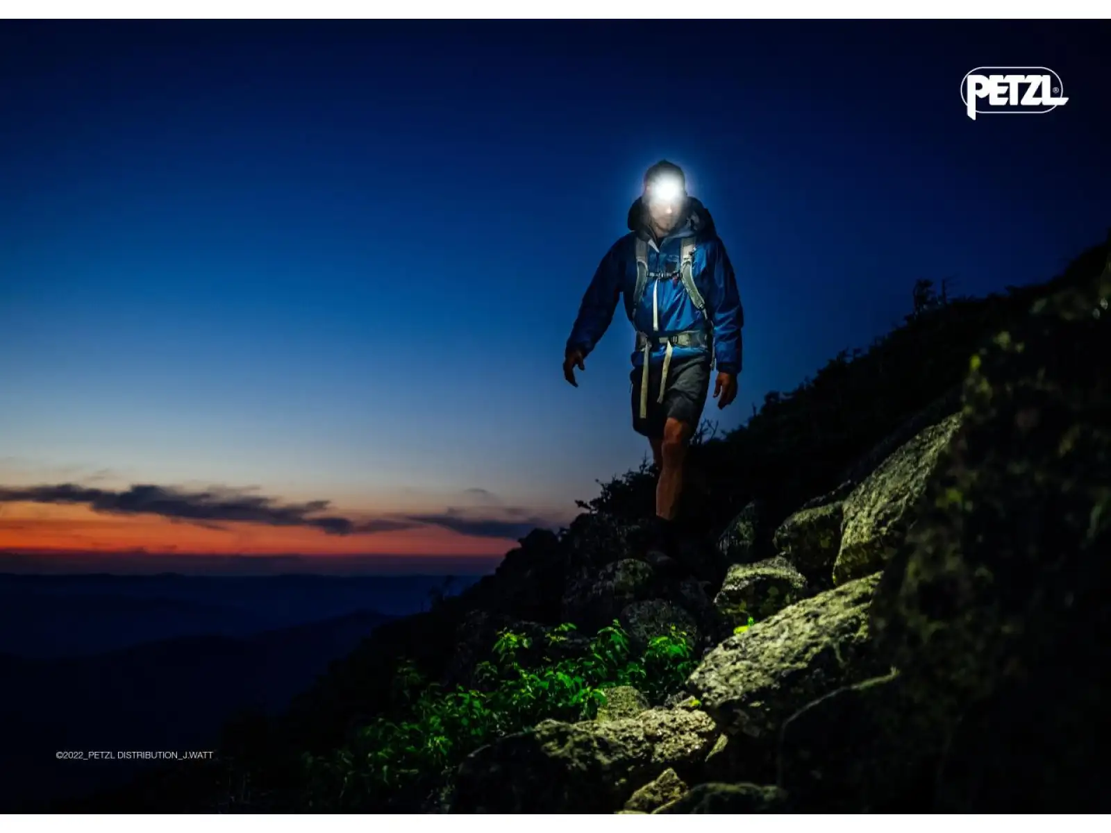 Petzl ACTIK CORE 2025 headlamp blue