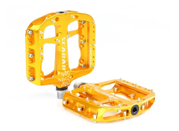 Chromag Scarab platform pedals Gold