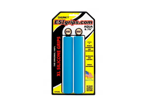 ESI Chunky XL grips Aqua