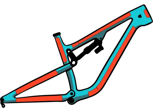 RideWrap frame protection film set 60% coverage for full suspension mountain bikes