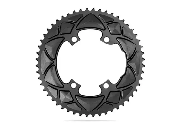 Absolute Black Round Road 2x 110/4 chainring 53 teeth