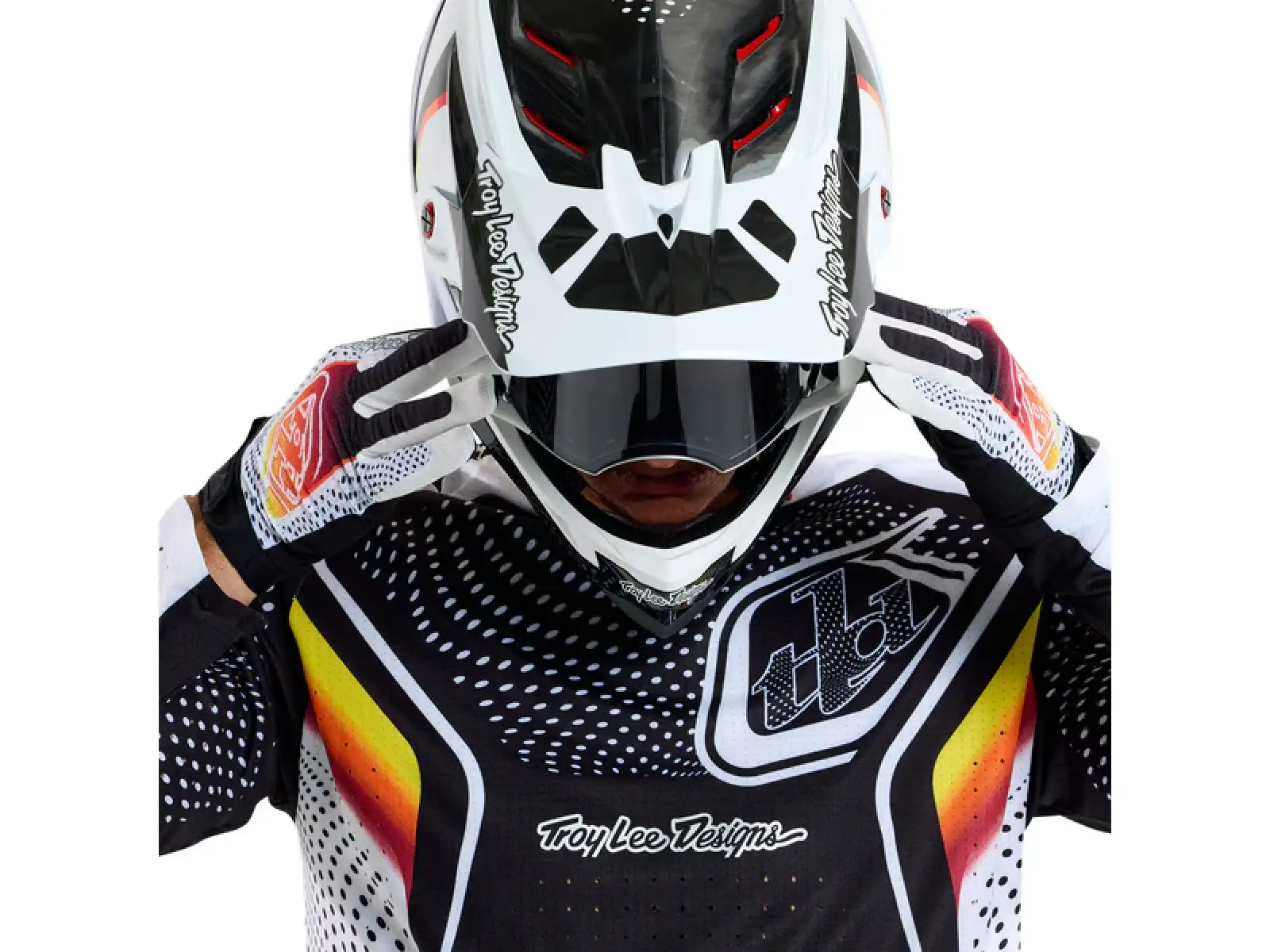 Troy Lee Designs Sprint Ultra Optic men's long sleeve jersey Black