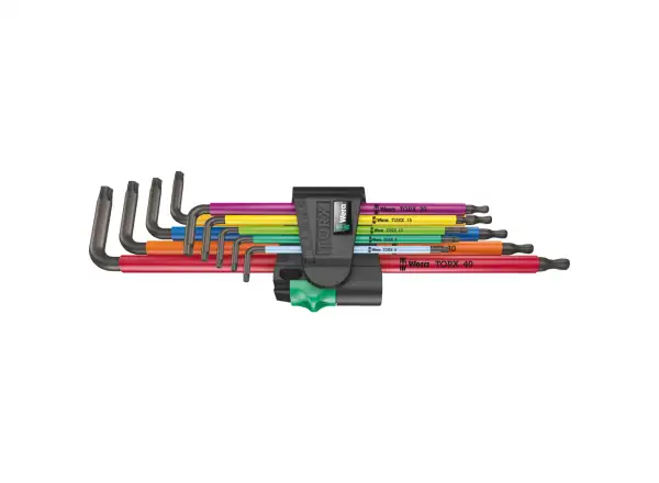 Wera 967/9 TX XL Multicolour 1 TORX L-keys long set 9 pcs
