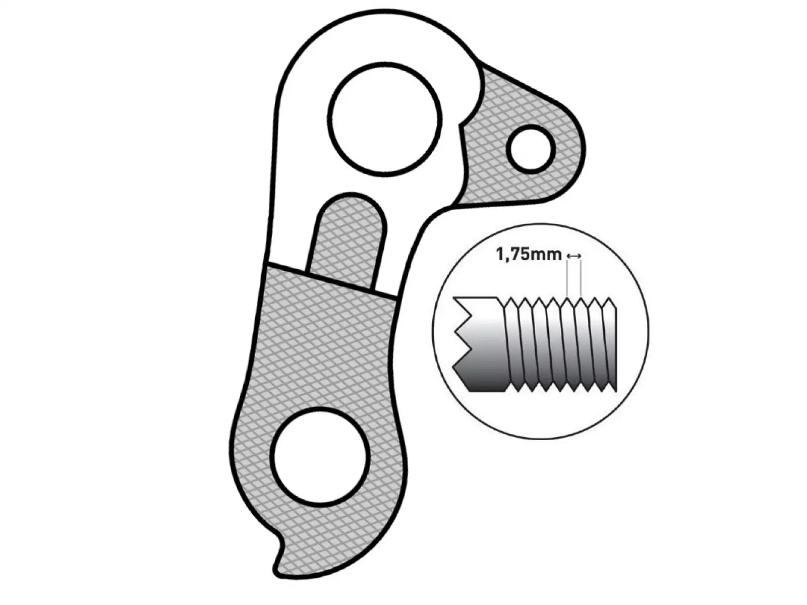 Union GH-251 derailleur hanger Bulls