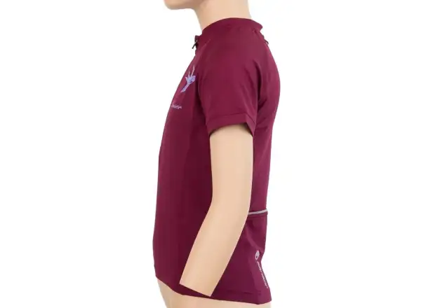 Sensor Coolmax Entry kids jersey short sleeve Lilla Swallow