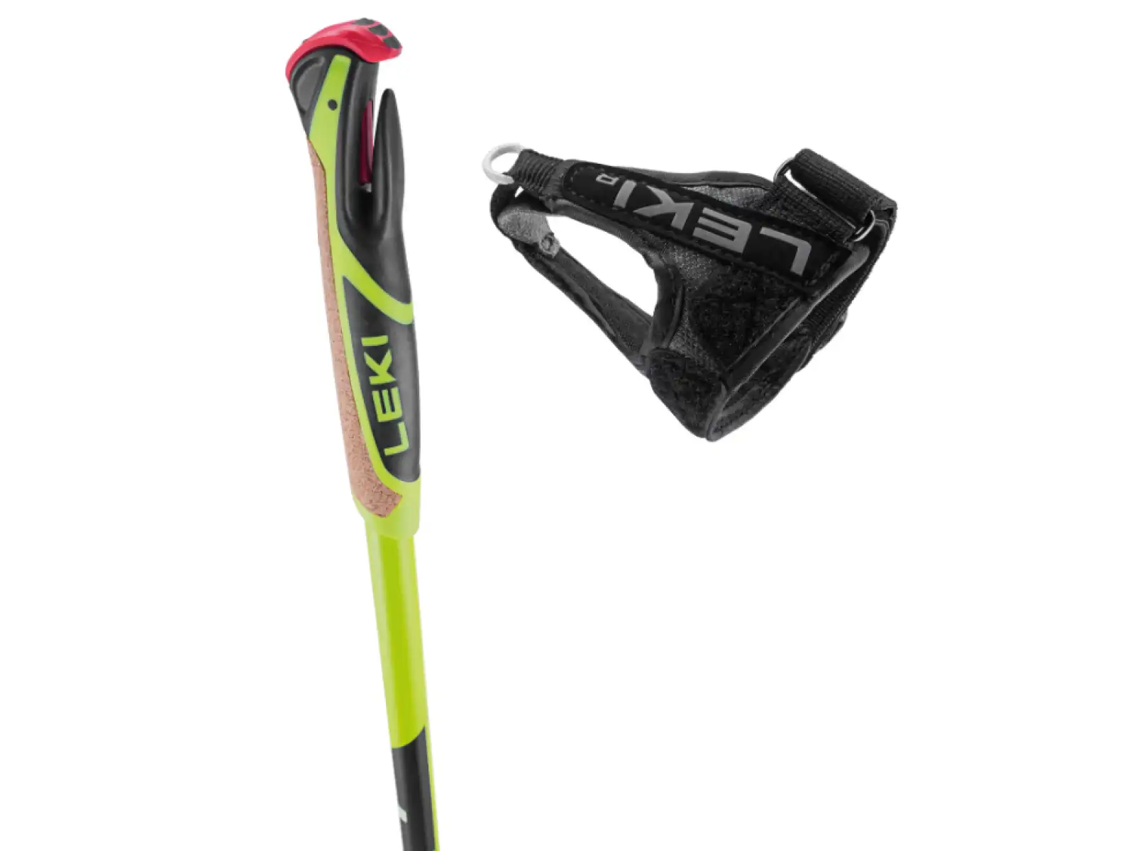 Leki CC 450 Poles cross-country poles Neon yellow/Black/White