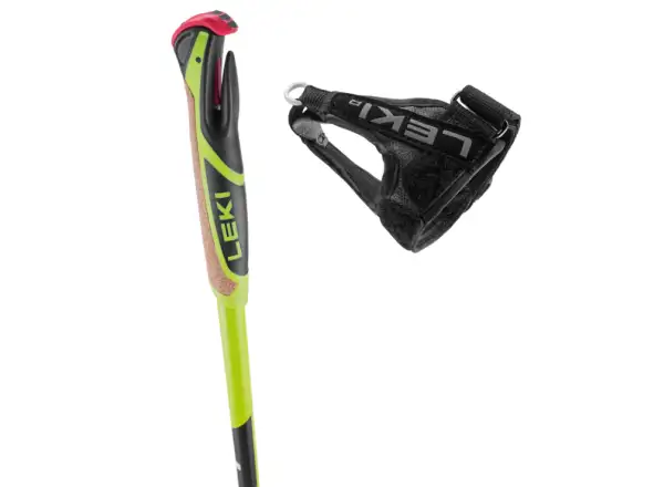 Leki CC 450 Poles cross-country poles Neon yellow/Black/White