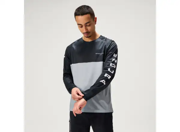Endura Core Printed L/S Tee men's long sleeve jersey Black