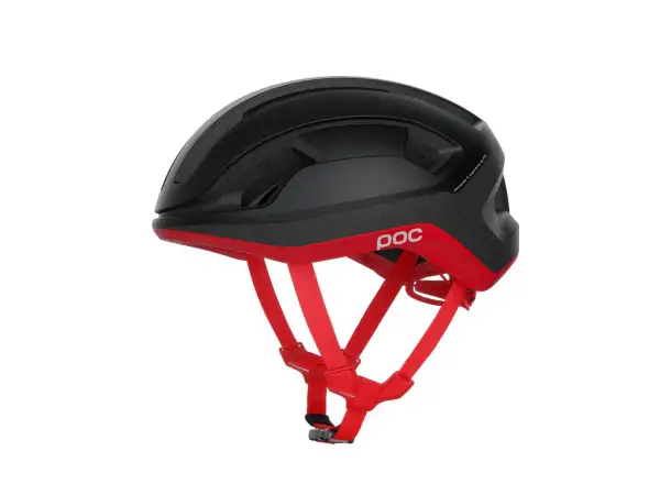 POC Omne Lite helmet Uranium Black/Prismane Red Matt