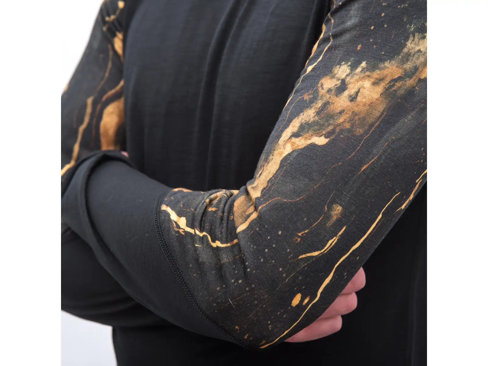 Sensor Merino Impress men's long sleeve shirt black/cosmos