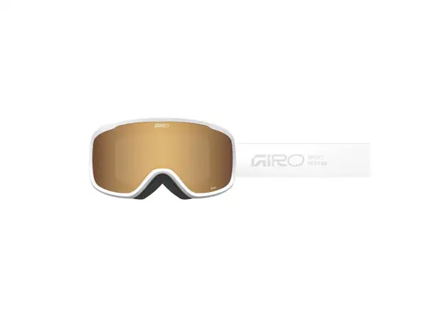 Giro Moxie women's ski goggles White Stacked/Amber Gold/Yellow (2 lenses)