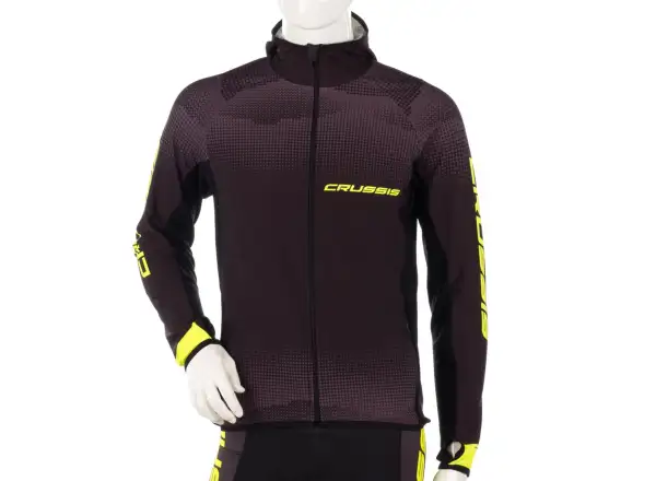 Crussis men's sweatshirt black/yellow
