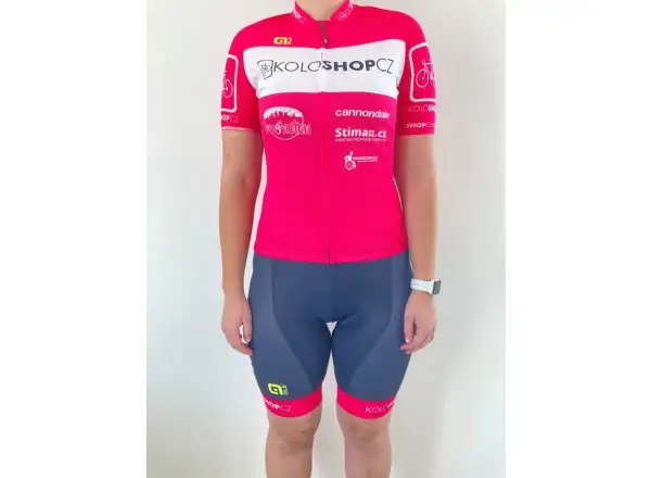 Alé Team Prime Koloshop LTD women's jersey short sleeve pink/white