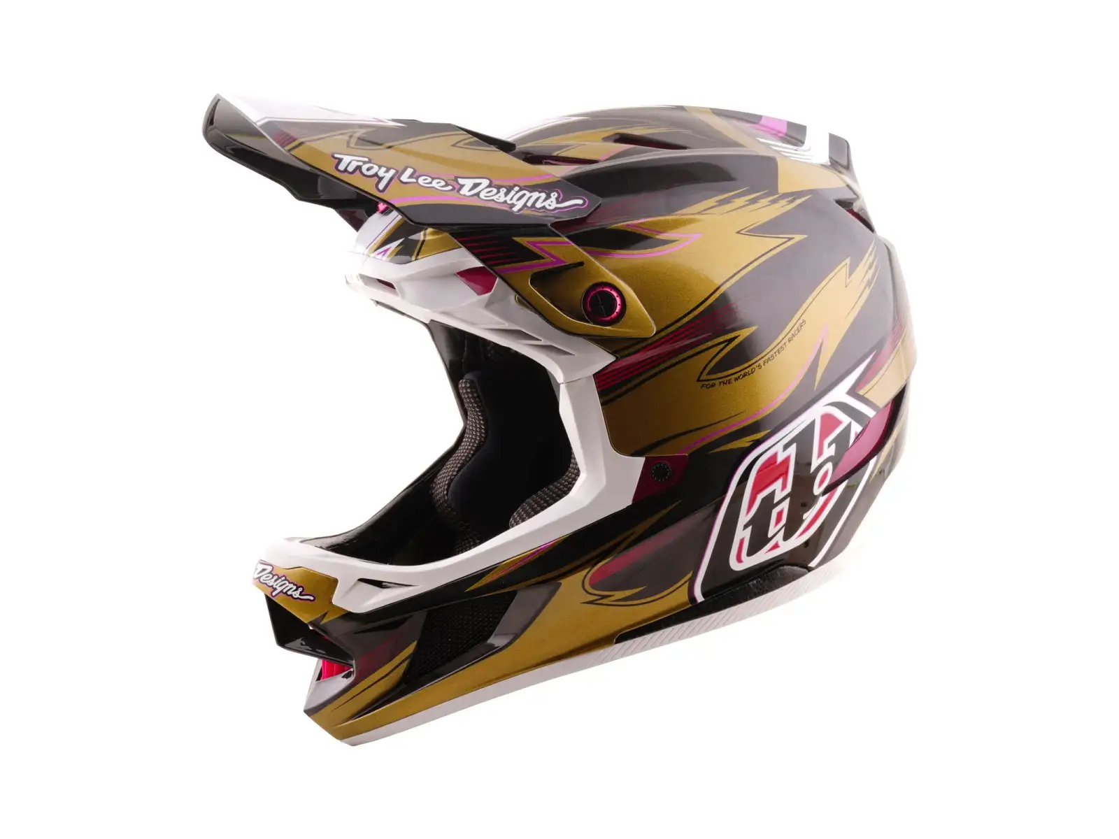Troy Lee Designs D4 Carbon MIPS Cyclops helmet Gold
