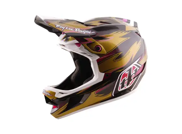 Troy Lee Designs D4 Carbon MIPS Cyclops helmet Gold