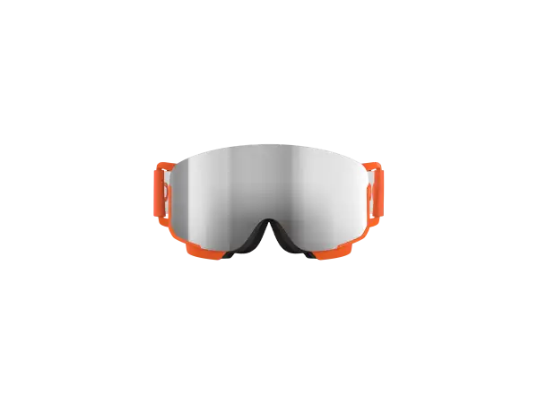 POC POCito Nexal kids ski goggles Fluorescent Orange/Partly Sunny Silver