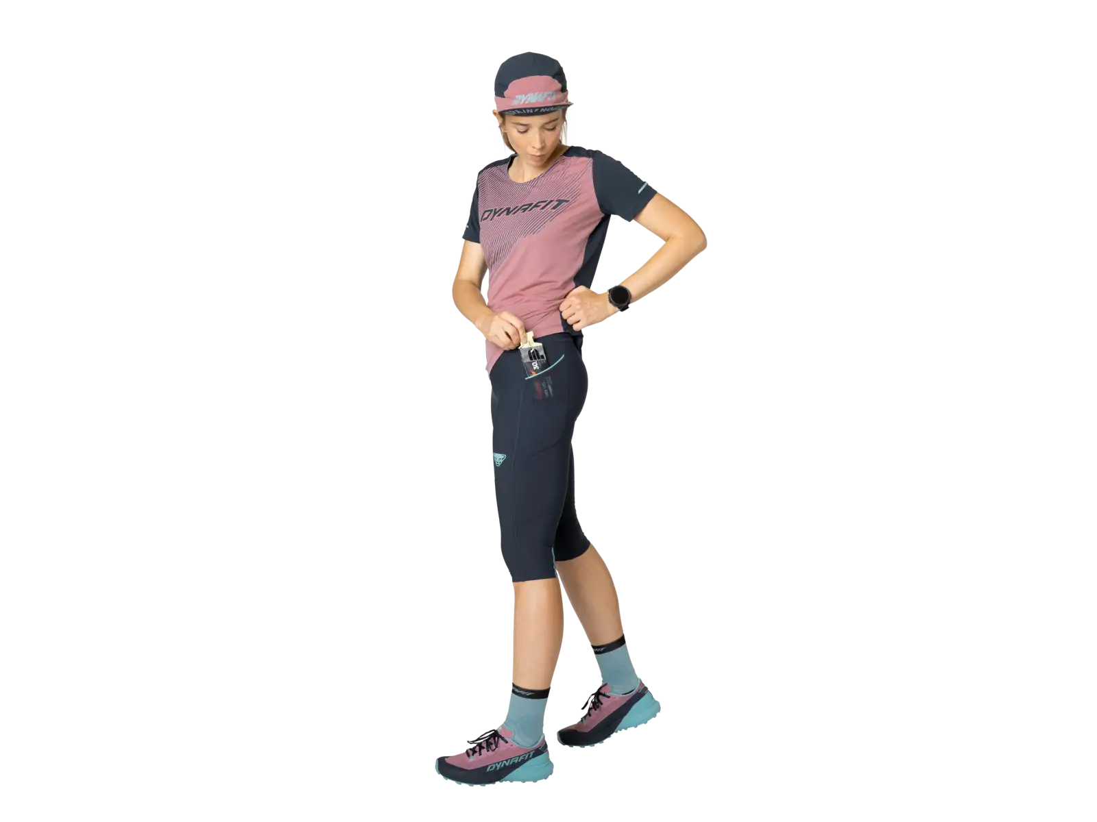 Dynafit Alpine 3/4 women's running pants Blueberry