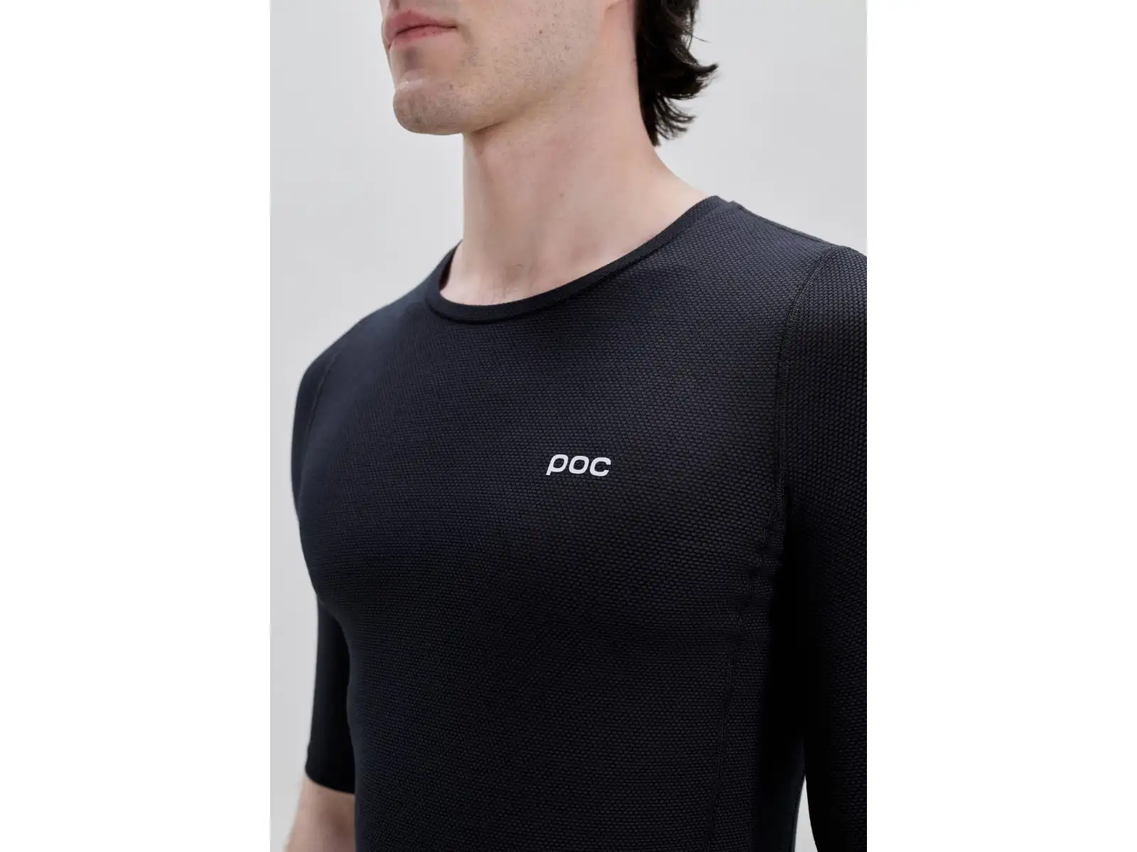 POC Layer Mid men's base layer short sleeve Uranium Black