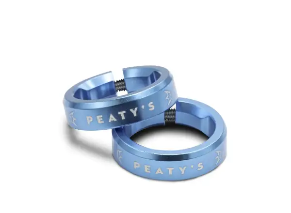Peaty's Monarch Lock Ring grip clamp Turquoise