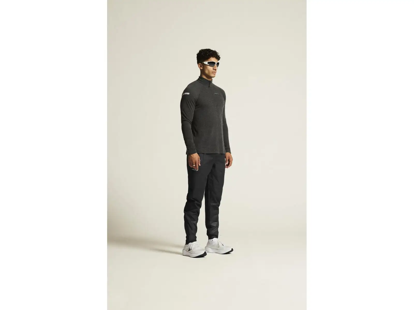 Craft ADV SubZ Wool men's running shirt long sleeve black