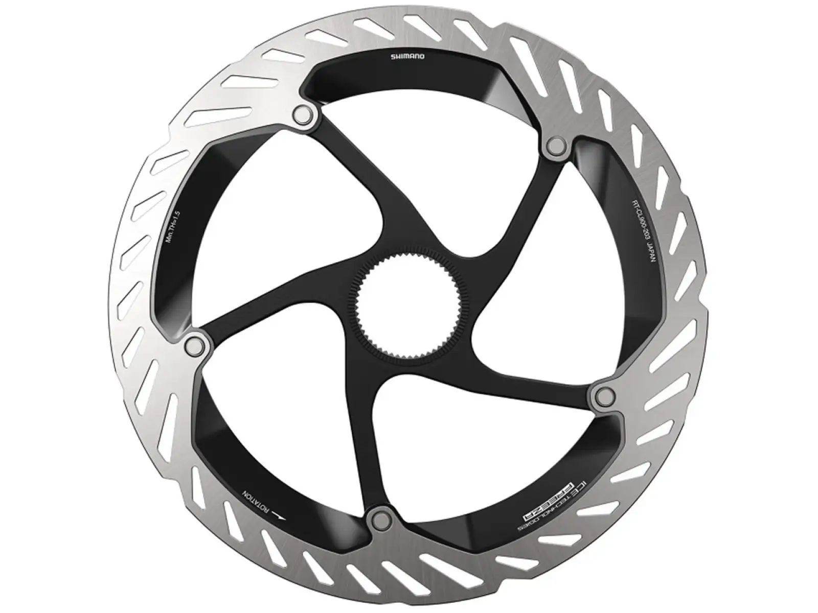 Shimano RT-CL900 brake rotor 203 mm, center lock, Ice Tech, external lock ring