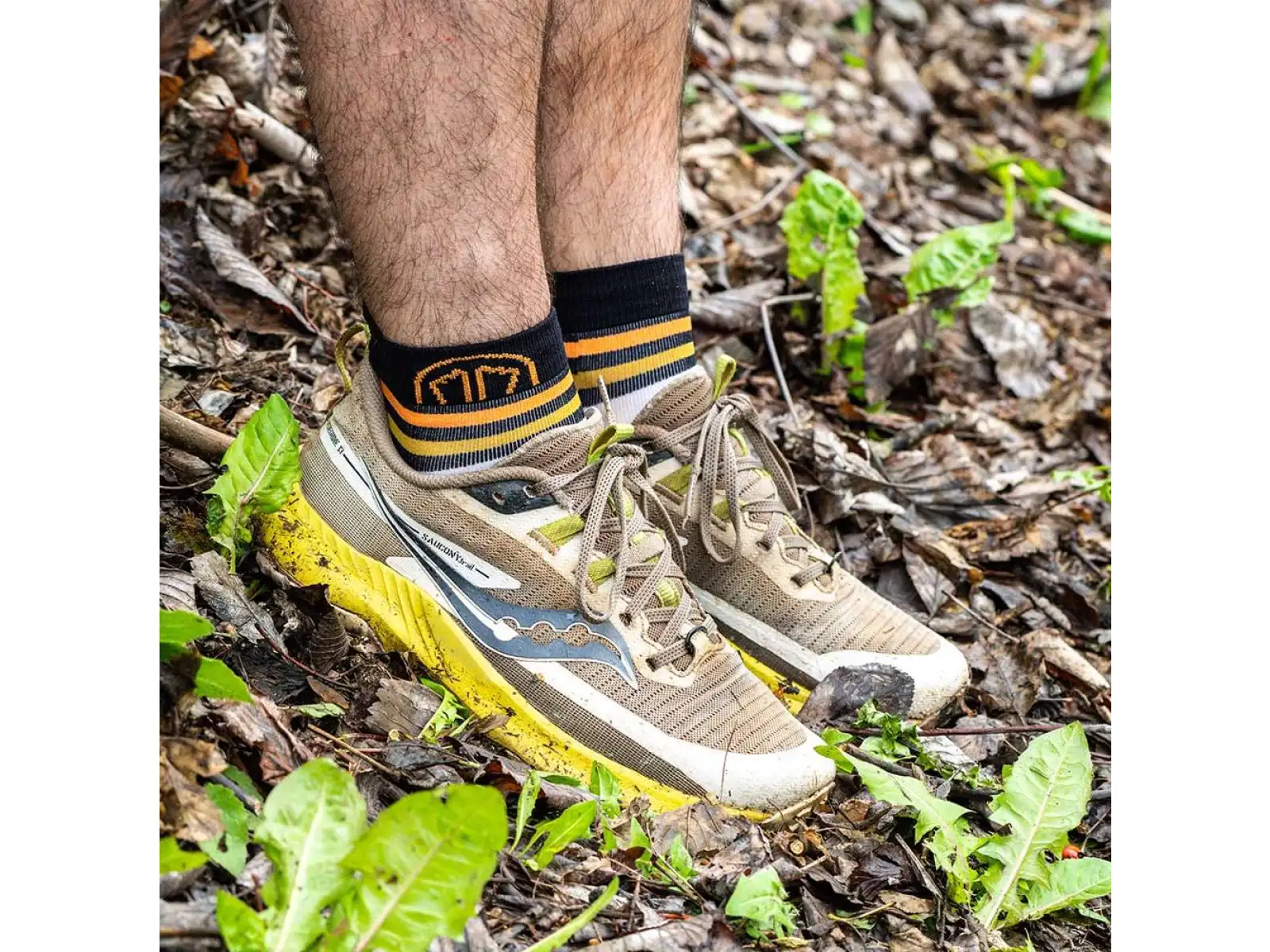 Sidas Run Anatomic Light Ankle running socks white-black
