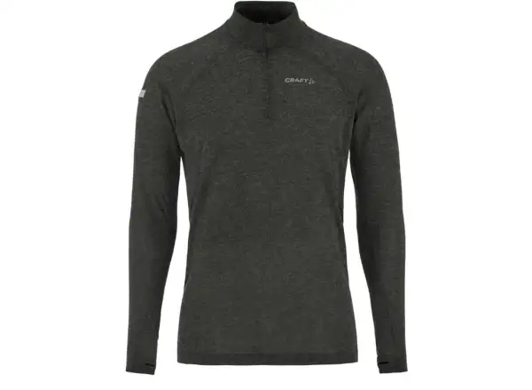 Craft ADV SubZ Wool men's running shirt long sleeve black