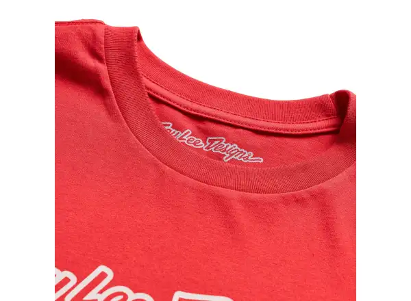 Troy Lee Designs Signature men's T-shirt short sleeve Scarlet glo