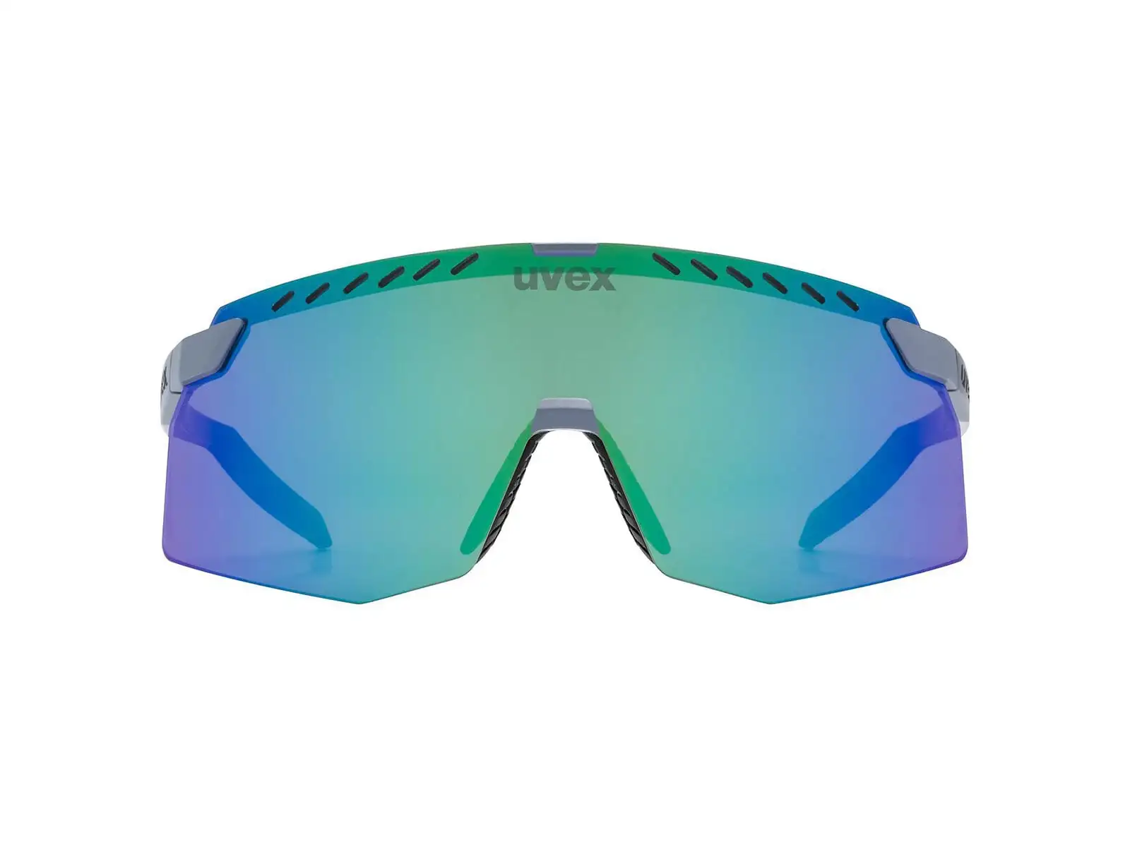 Uvex Pace Stage sunglasses Grey Matt/Mirror Green