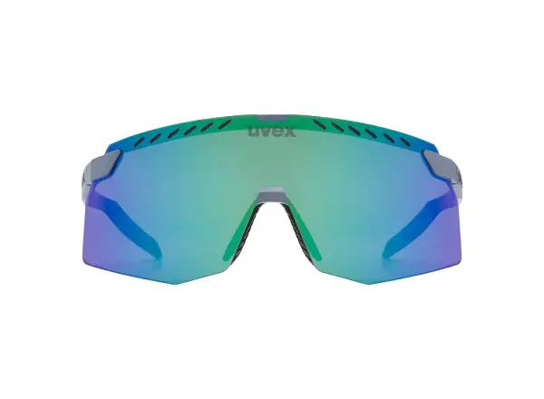 Uvex Pace Stage sunglasses Grey Matt/Mirror Green