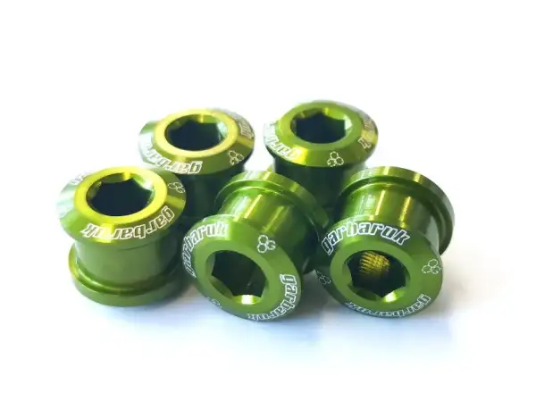 Garbaruk bolt set for chainring Green