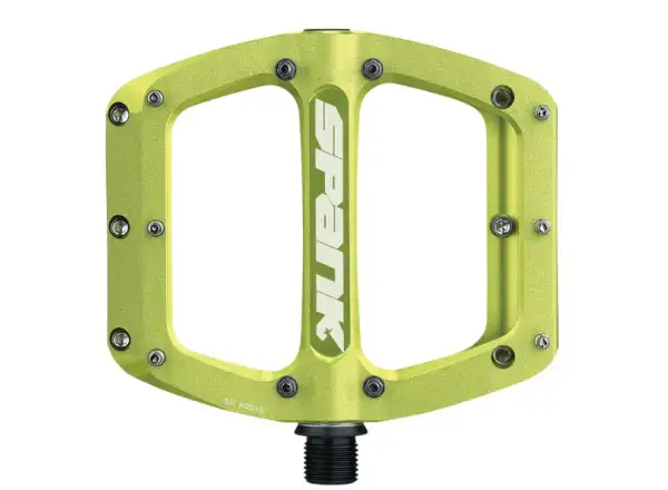 Spank Spoon 90 platform pedals green