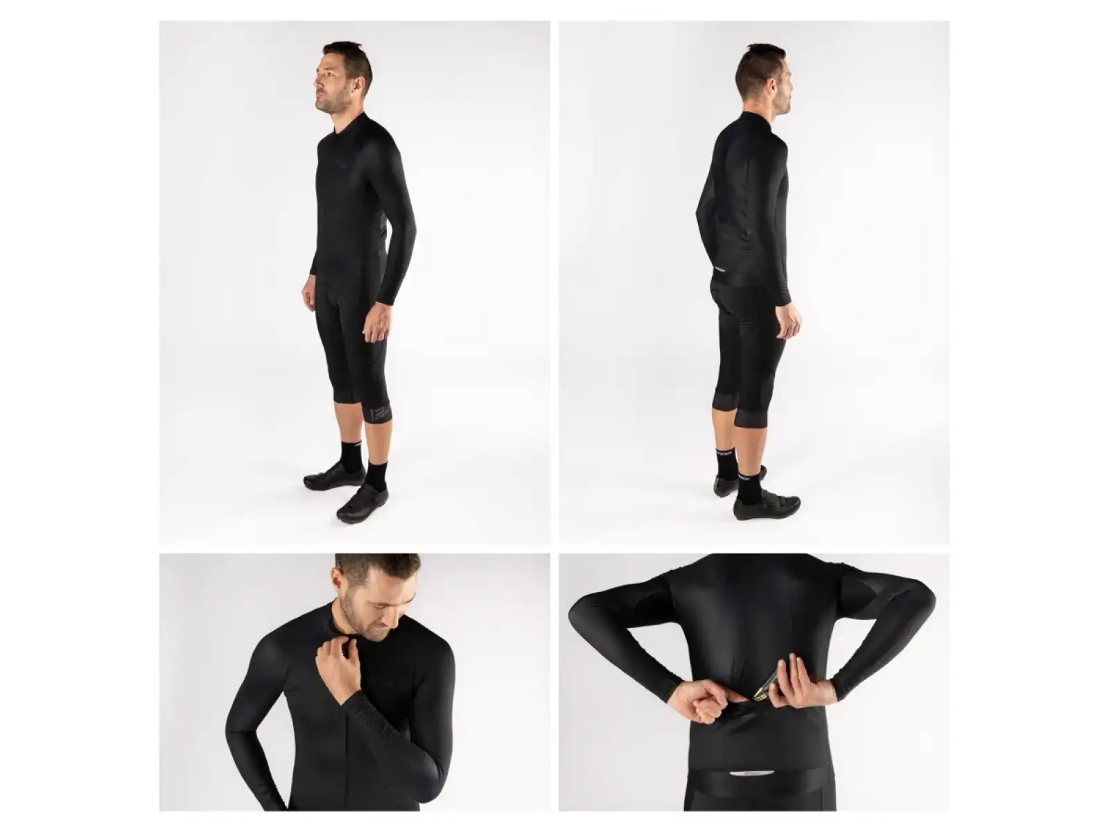 Force Pure men's jersey long sleeve black
