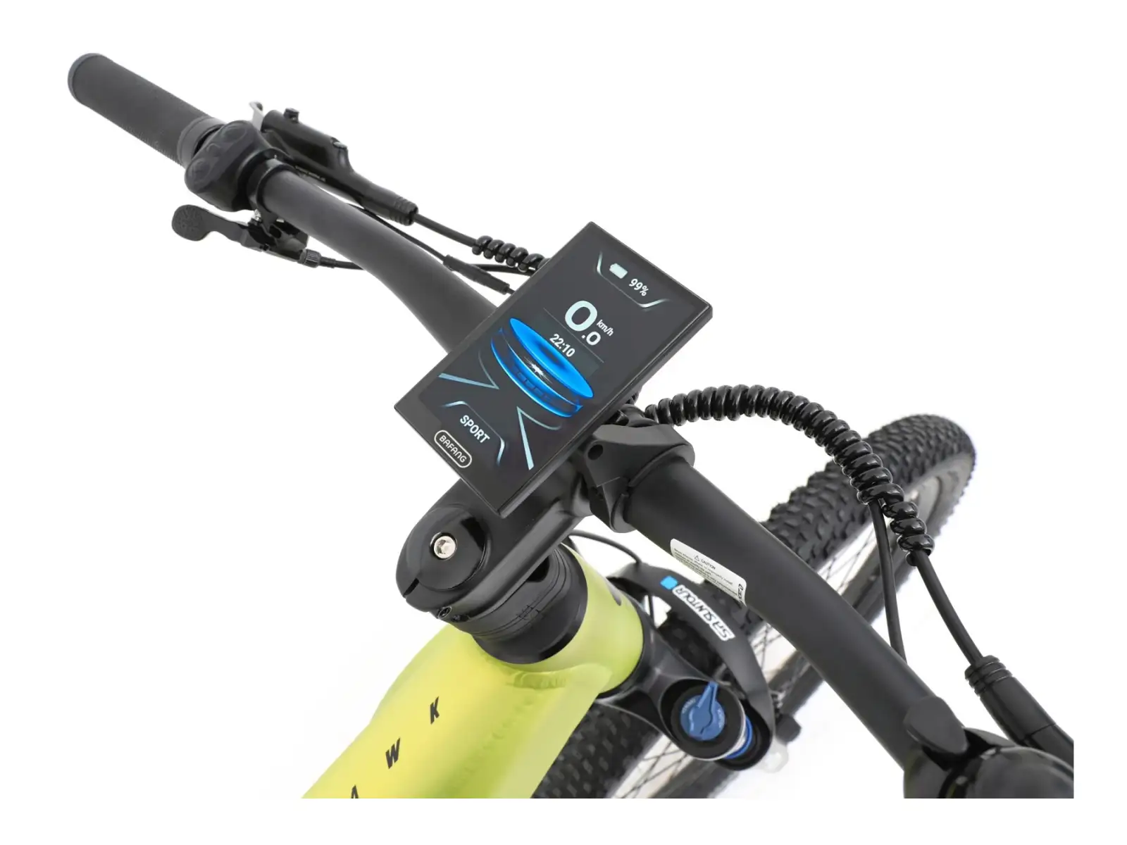 Apache Hawk 1 MX 720 Wh mountain e-bike fluo yellow