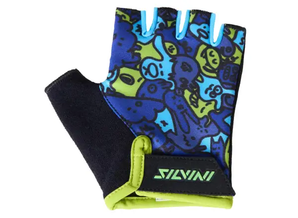 Silvini Locri kids gloves Blue/Neon