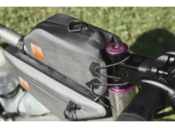 Woho X-Touring Top-tube Bag Dry 1.1 l frame bag Honeycomb iron Grey