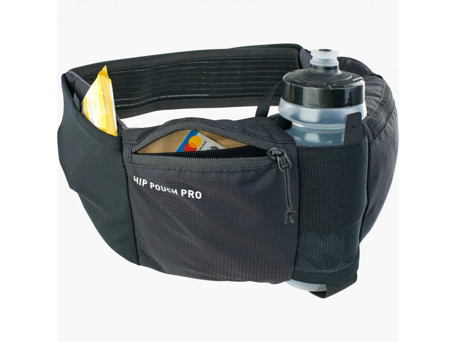 Evoc Hip Pouch Pro waist bag 1 l + bottle 0,55 l Black