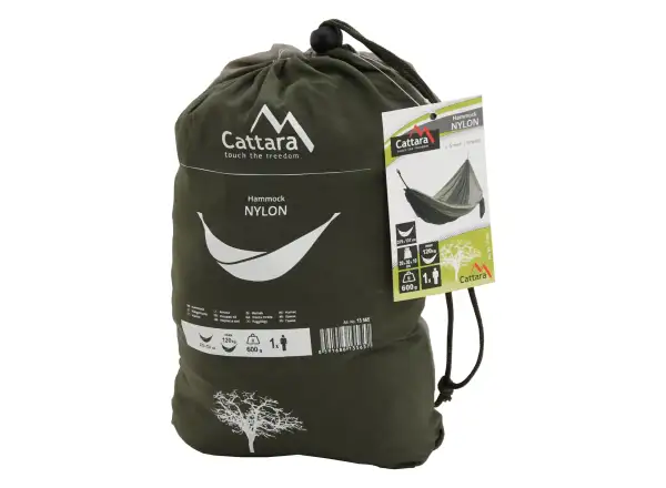 Cattara hammock nylon green-brown