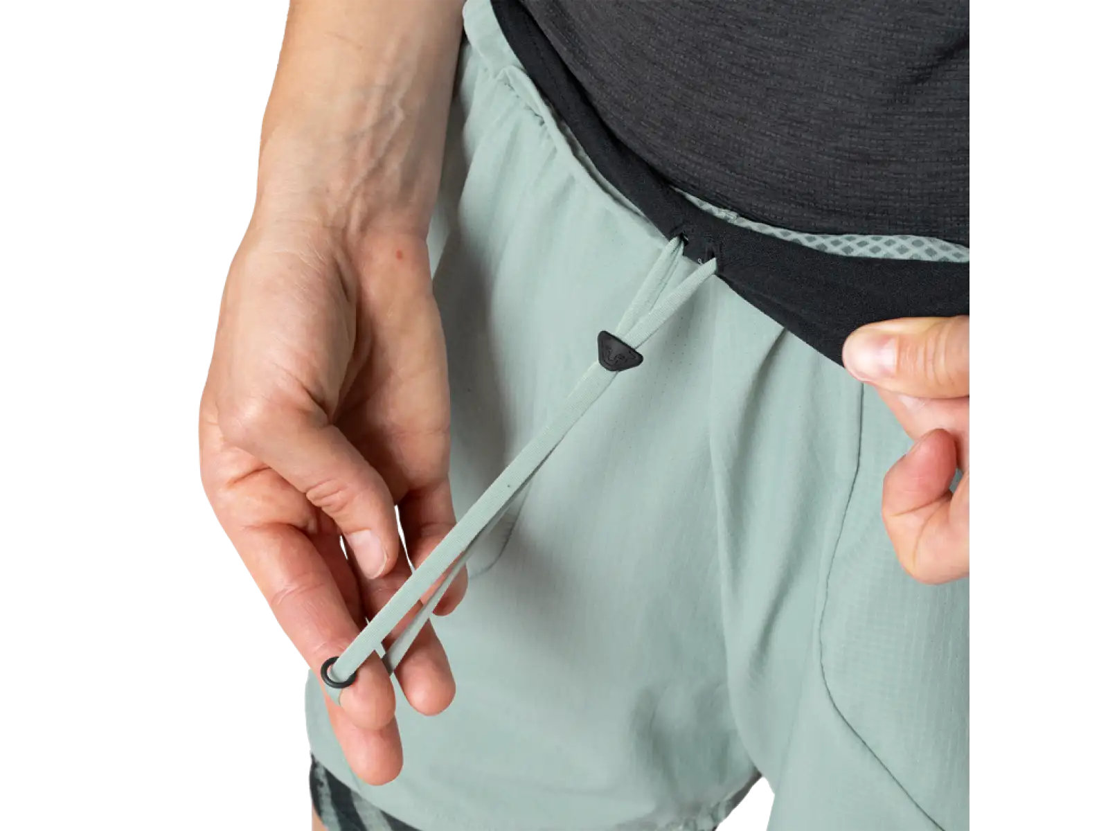Dynafit Trail 2in1 women's running shorts Jadelite