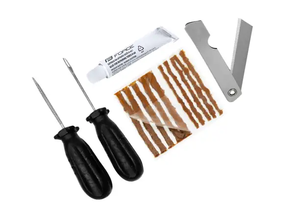 Force tubeless tire repair kit