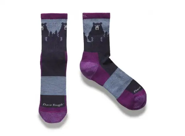 Darn Tough Bear Town Micro Crew Lightweight Cushion women's socks Purple