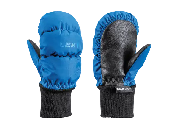 Leki Little Eskimo Mitt Short children's ski gloves sky blue