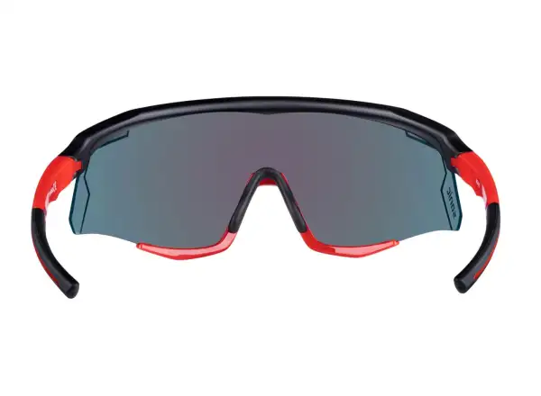 Force Sonic cycling glasses black/red, red mirror lenses