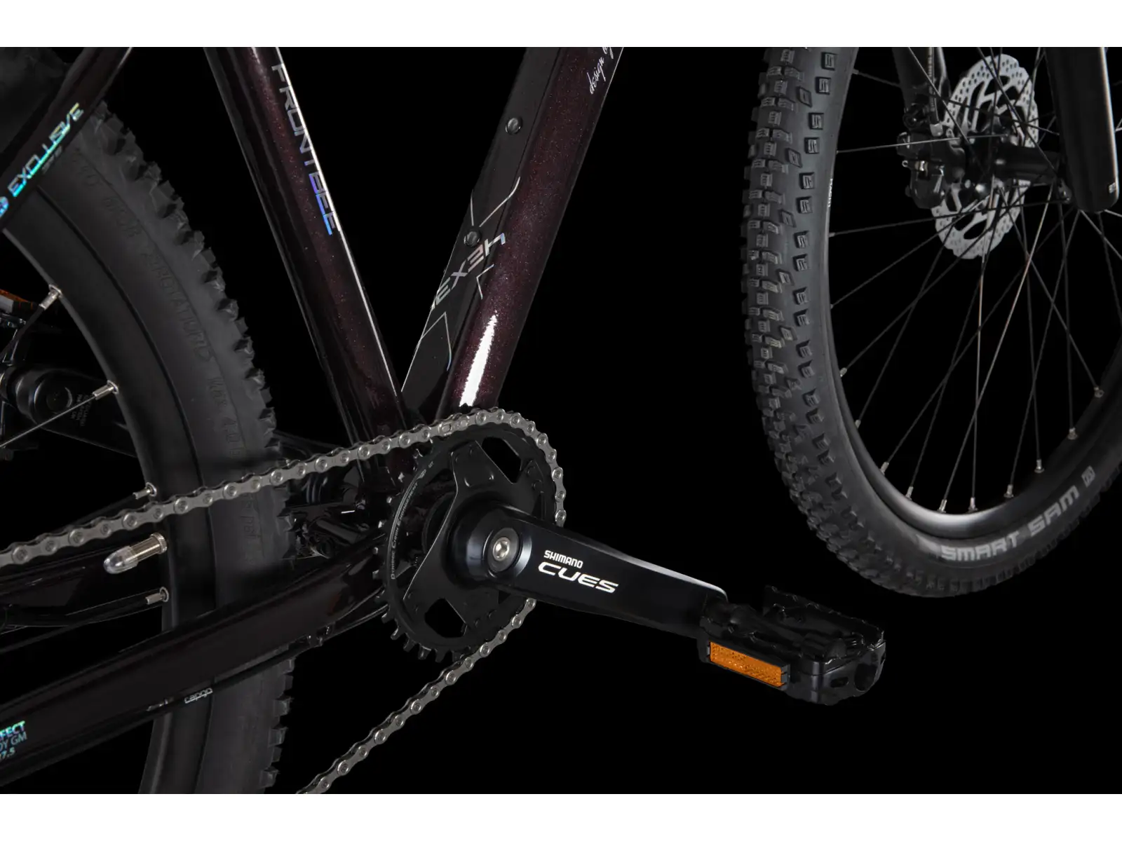 4Ever Frontbee Lady 27.5" women's mountain bike Dark wine/silver