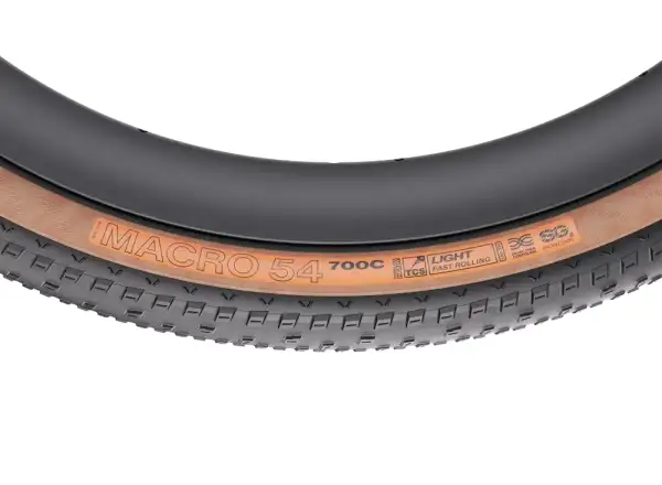 WTB Macro 700x54 TCS Light Fast Rolling Dual SG2 gravel tire black/brown