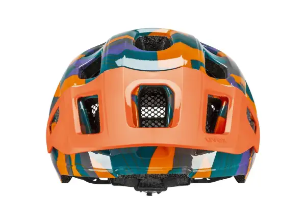 Uvex React JR kids helmet Papaya Camo